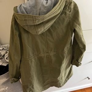 Forever 21 cargo jacket green